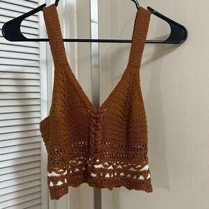 Crochet style tank
